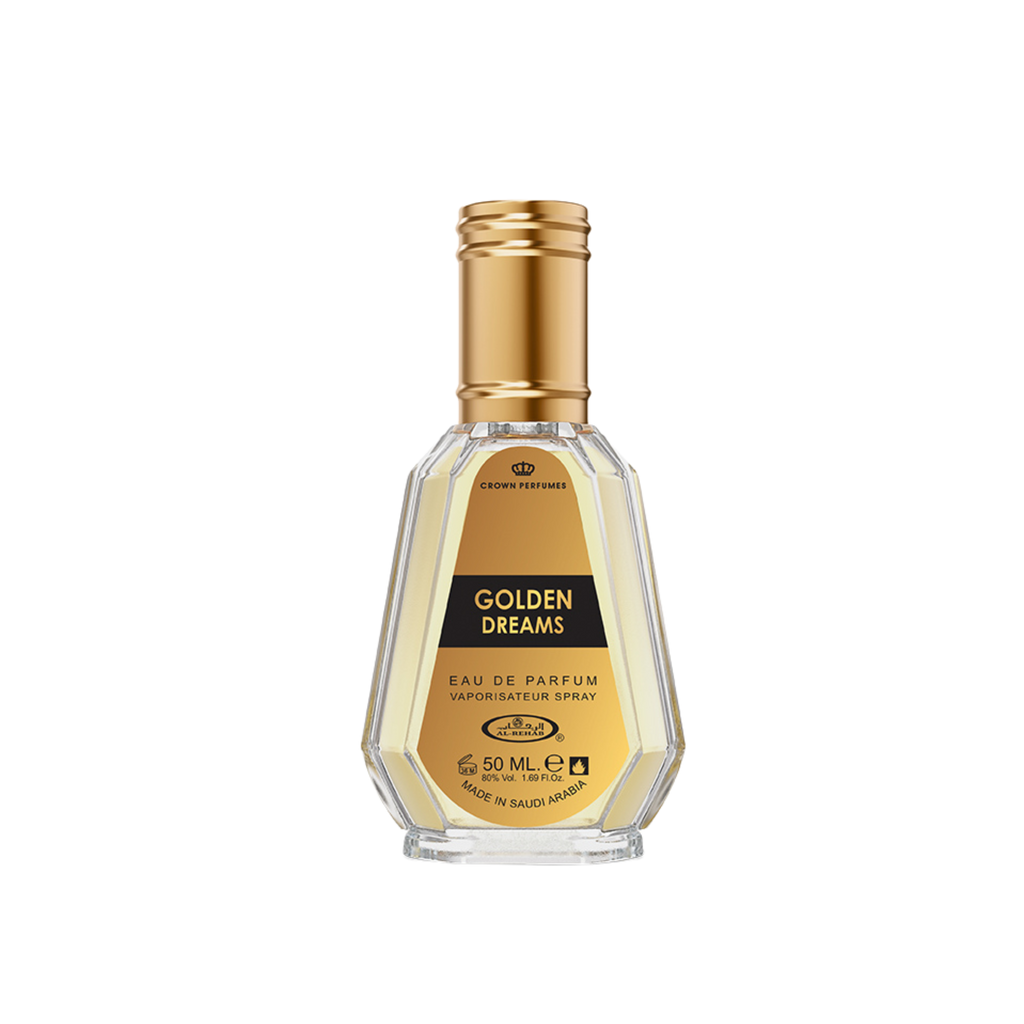 Eau De Parfum Al Rehab GOLDEN 35 Ml - Notes Poudrées, Caramel, Longue Tenue - Neuf Inédit